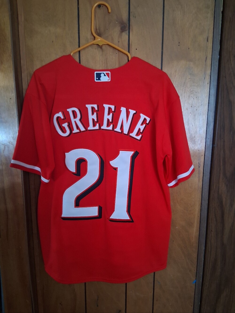 Mystery Sports Card With Hunter Greene Small Stitched Red Jersey Cincinnati Reds